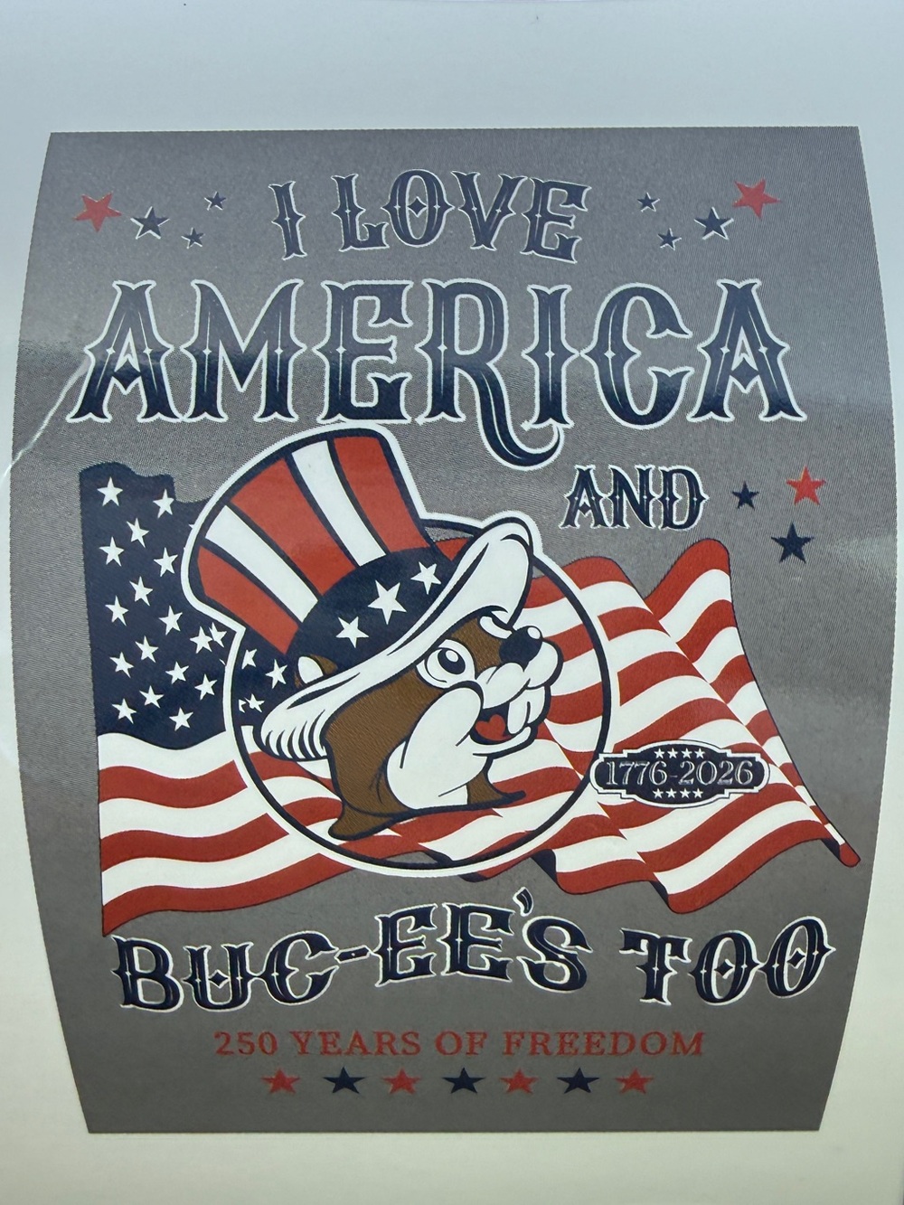 NWT Buc-ee’s “I Love America and Buc-ee’s Too” Blanket - Picture 2 of 2